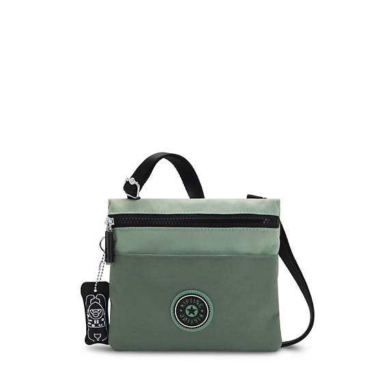 Kipling Gib Crossbody Bag Handbag Fern Green Block | AU 1265UZ